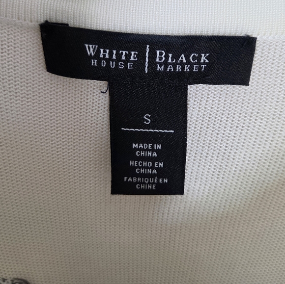 WHBM | French Bulldog with Rose Graphic 3/4 Sleeve Sweater Size Small - Picture 4 of 8